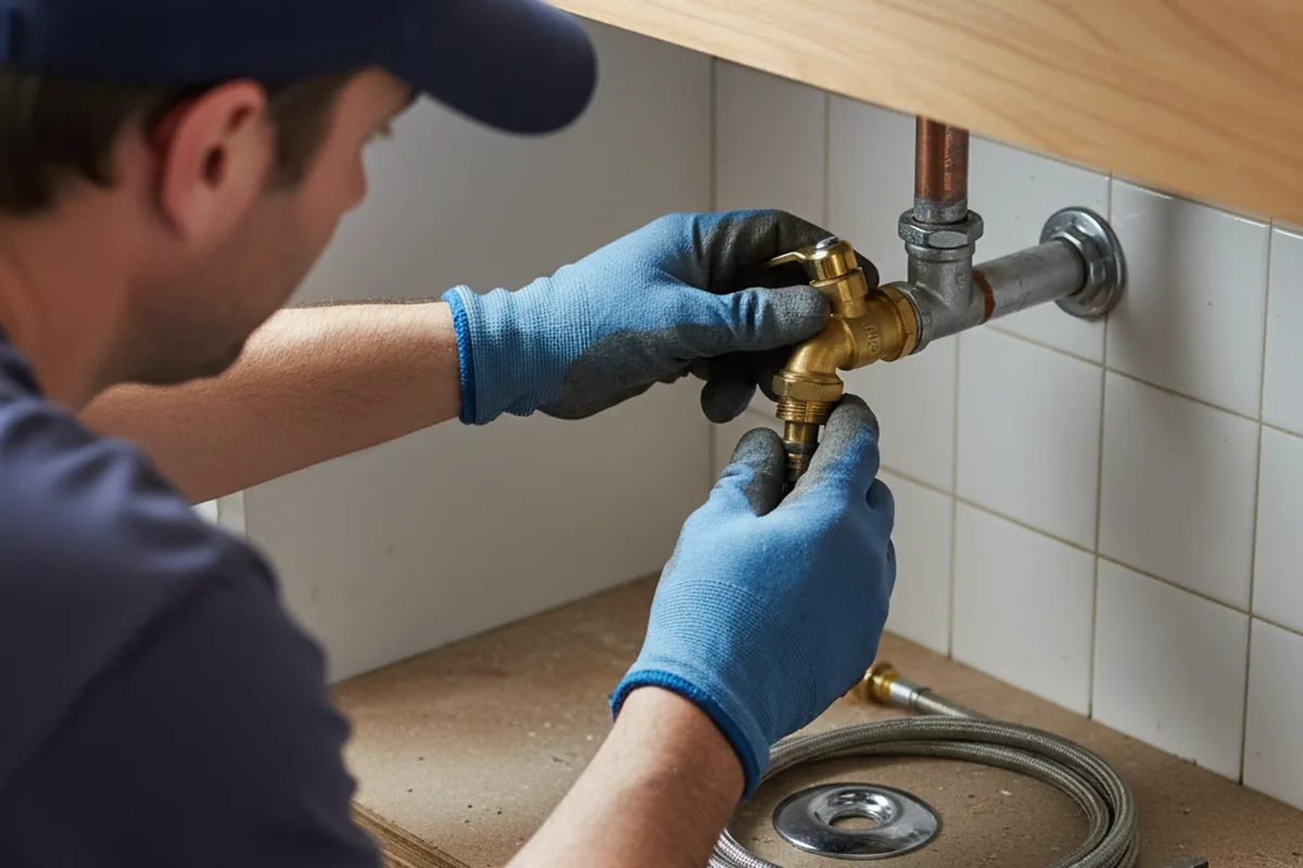Shutoff valve and fitting work during Faucet and Fixture Repair in Railroad